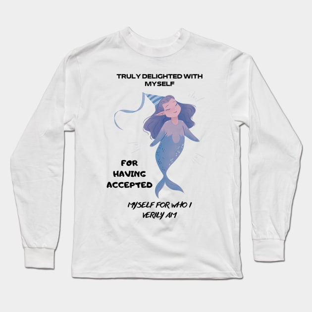 Pleased With Myself Long Sleeve T-Shirt by Caleo Conet